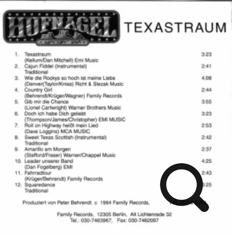 Cover Texastraum Rückseite