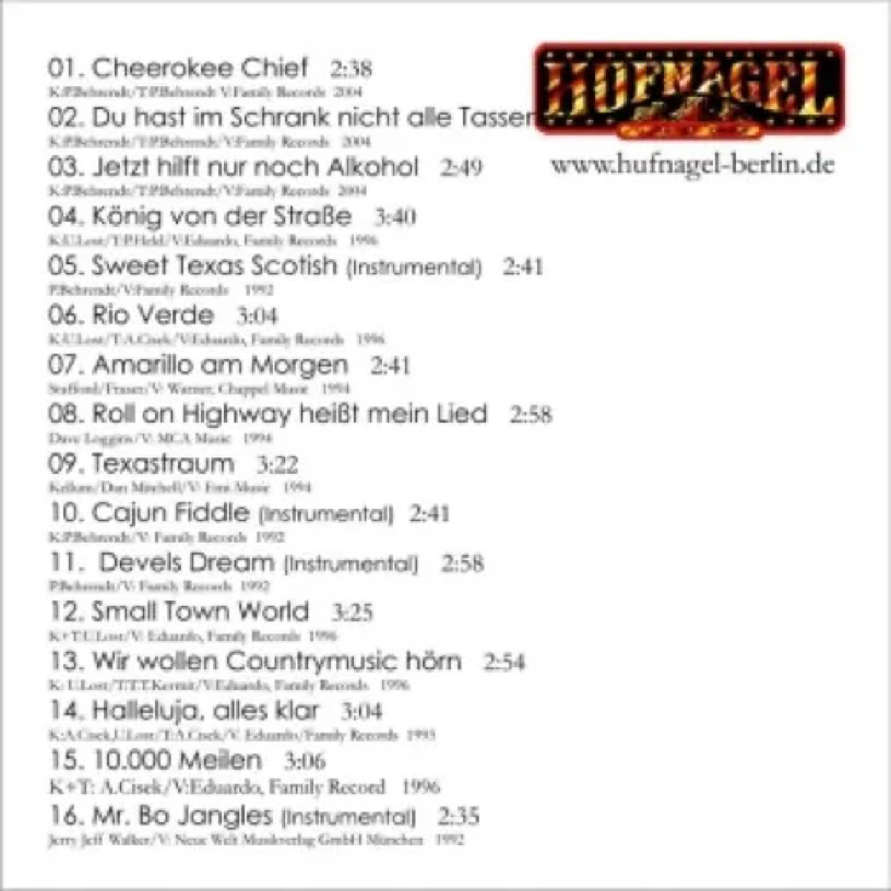 Cover Texastraum Innenseite